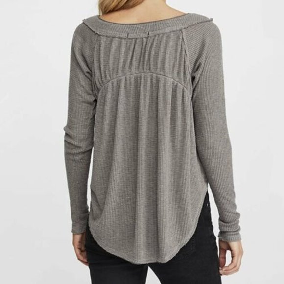 We The Free by Free People Womens XS Gray Waffle K - Picture 11 of 11